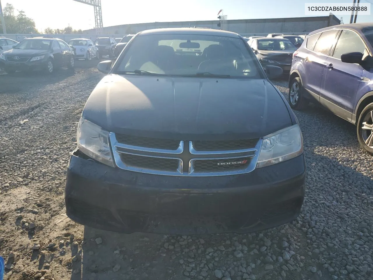 2013 Dodge Avenger Se VIN: 1C3CDZAB6DN580888 Lot: 75340694