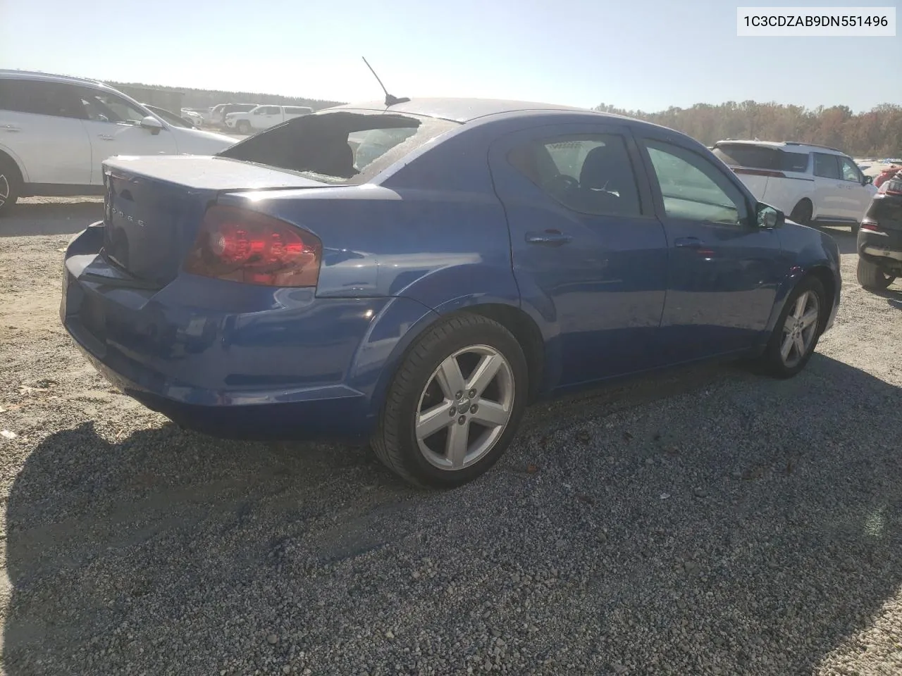 2013 Dodge Avenger Se VIN: 1C3CDZAB9DN551496 Lot: 76565564