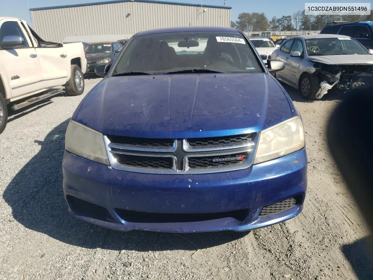 2013 Dodge Avenger Se VIN: 1C3CDZAB9DN551496 Lot: 76565564