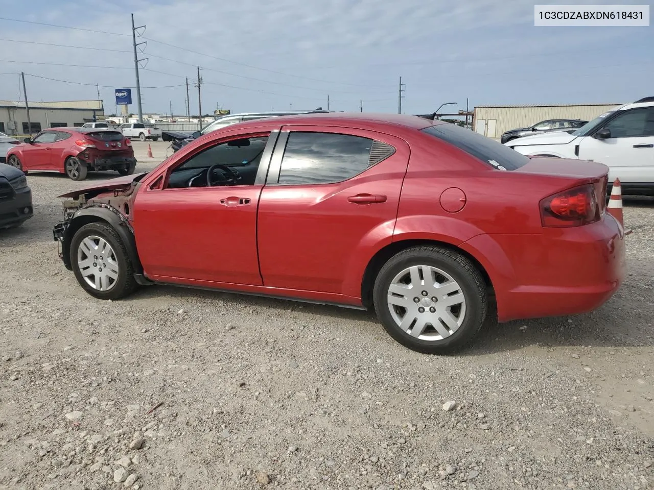 2013 Dodge Avenger Se VIN: 1C3CDZABXDN618431 Lot: 76584704