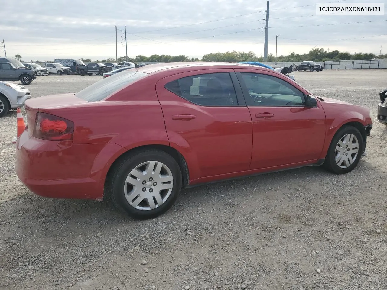 2013 Dodge Avenger Se VIN: 1C3CDZABXDN618431 Lot: 76584704