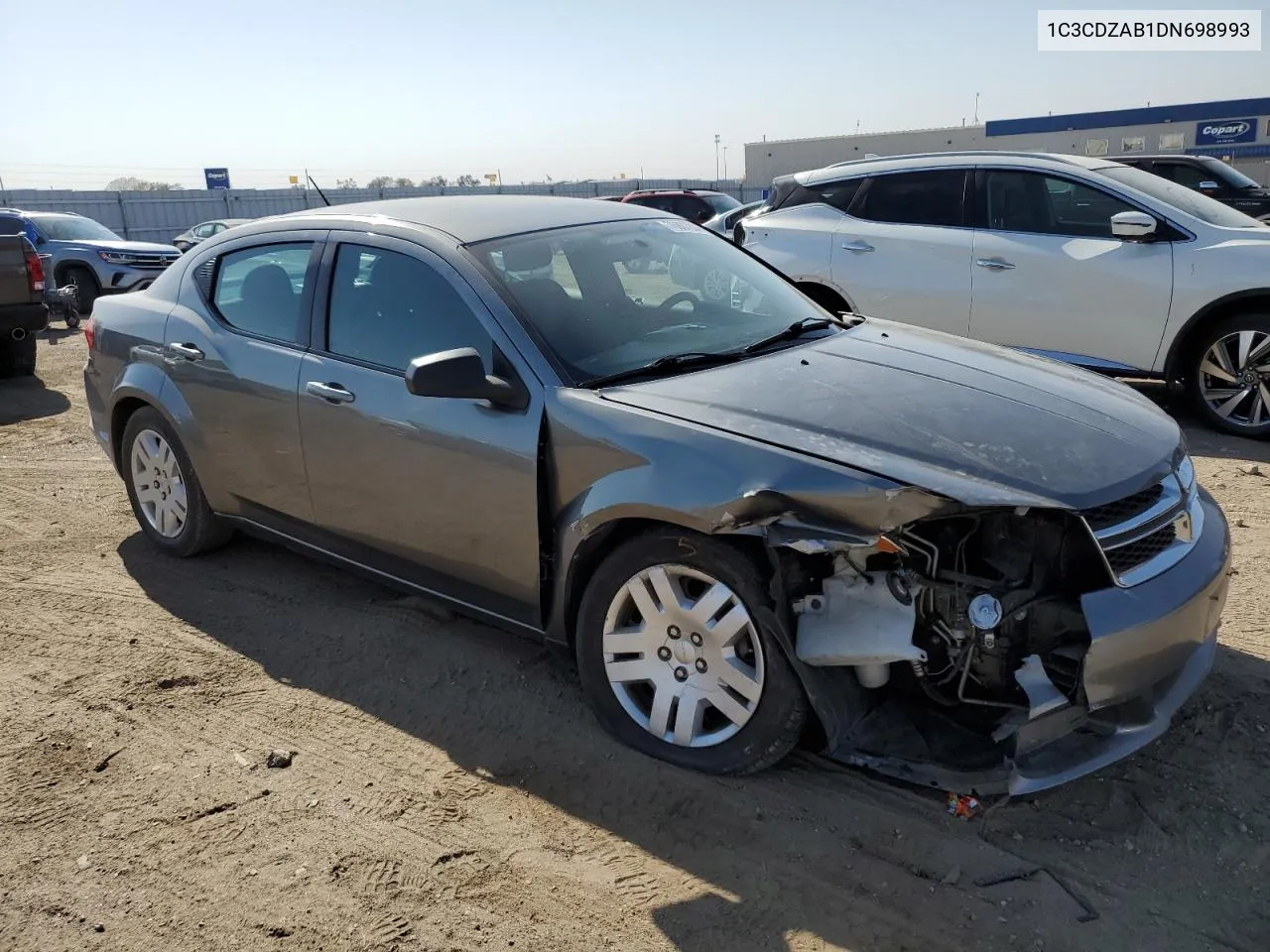 2013 Dodge Avenger Se VIN: 1C3CDZAB1DN698993 Lot: 76807204