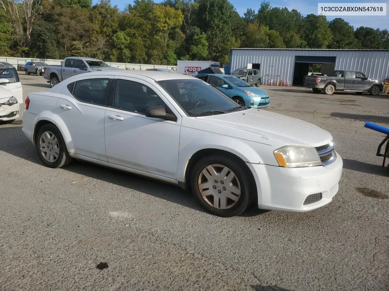 2013 Dodge Avenger Se VIN: 1C3CDZABXDN547618 Lot: 76919144