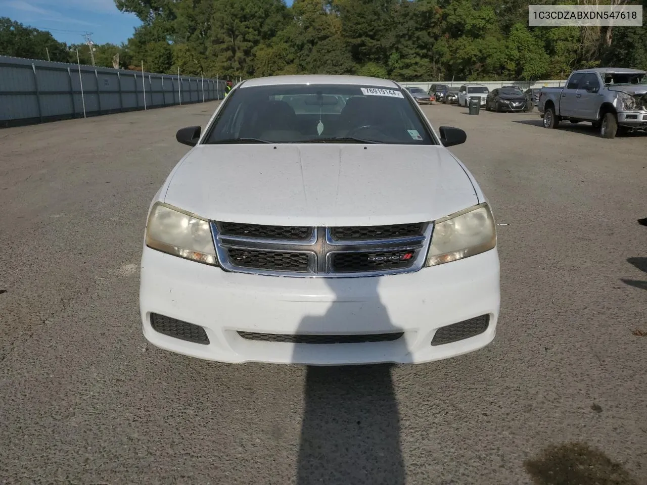 2013 Dodge Avenger Se VIN: 1C3CDZABXDN547618 Lot: 76919144