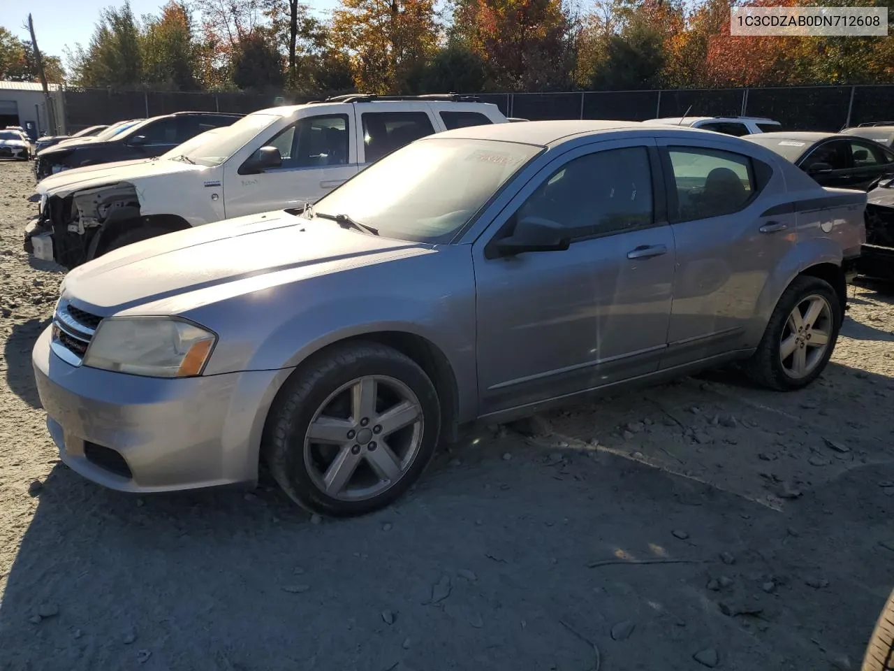 2013 Dodge Avenger Se VIN: 1C3CDZAB0DN712608 Lot: 77006684