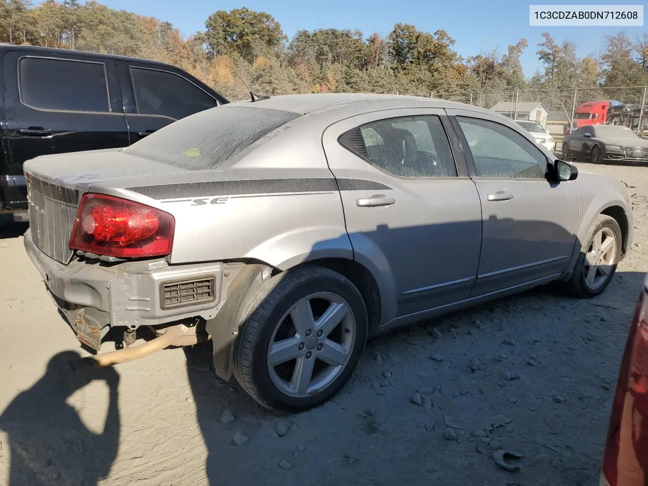 2013 Dodge Avenger Se VIN: 1C3CDZAB0DN712608 Lot: 77006684