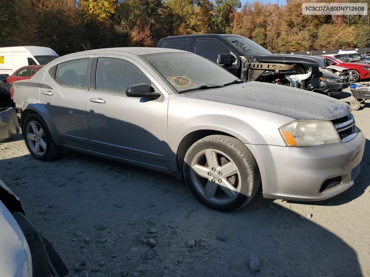 2013 Dodge Avenger Se VIN: 1C3CDZAB0DN712608 Lot: 77006684