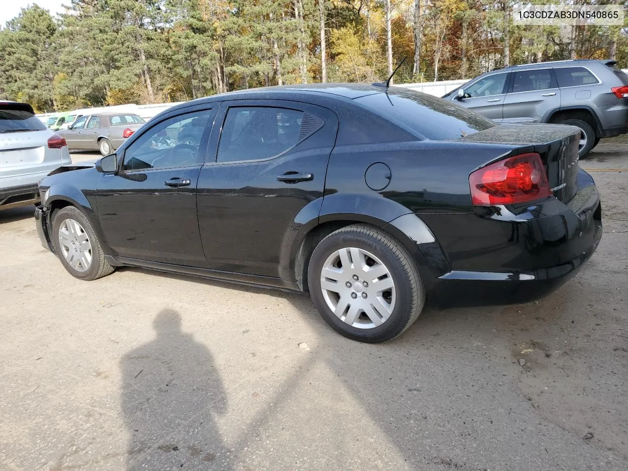 2013 Dodge Avenger Se VIN: 1C3CDZAB3DN540865 Lot: 77191254