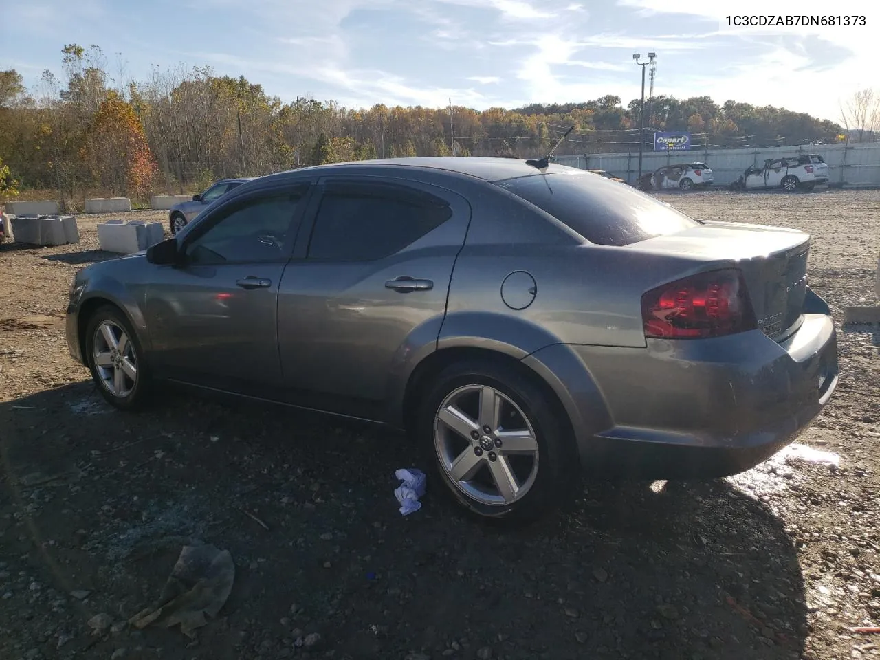 2013 Dodge Avenger Se VIN: 1C3CDZAB7DN681373 Lot: 77831694