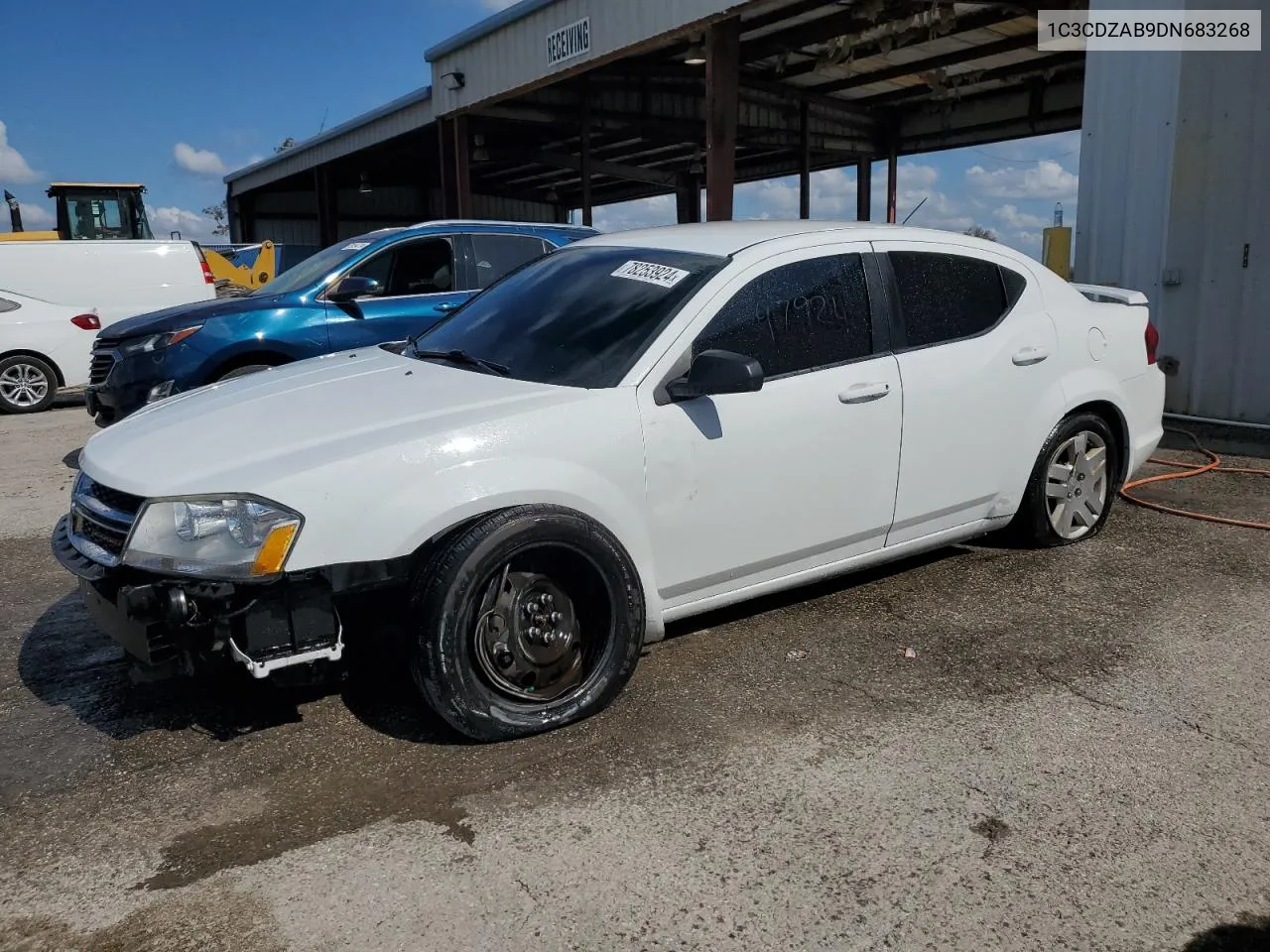 2013 Dodge Avenger Se VIN: 1C3CDZAB9DN683268 Lot: 78253924