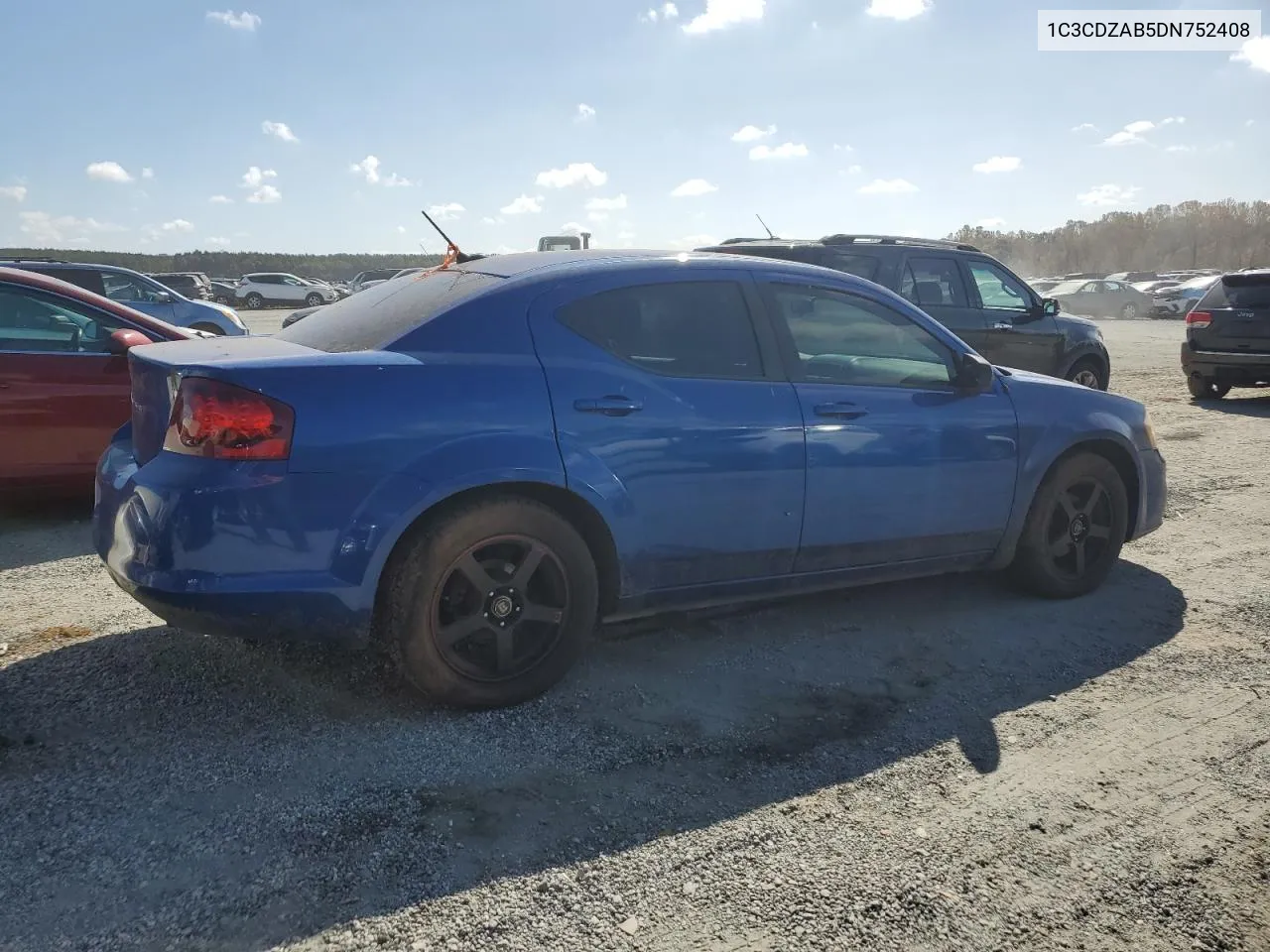 2013 Dodge Avenger Se VIN: 1C3CDZAB5DN752408 Lot: 78716964