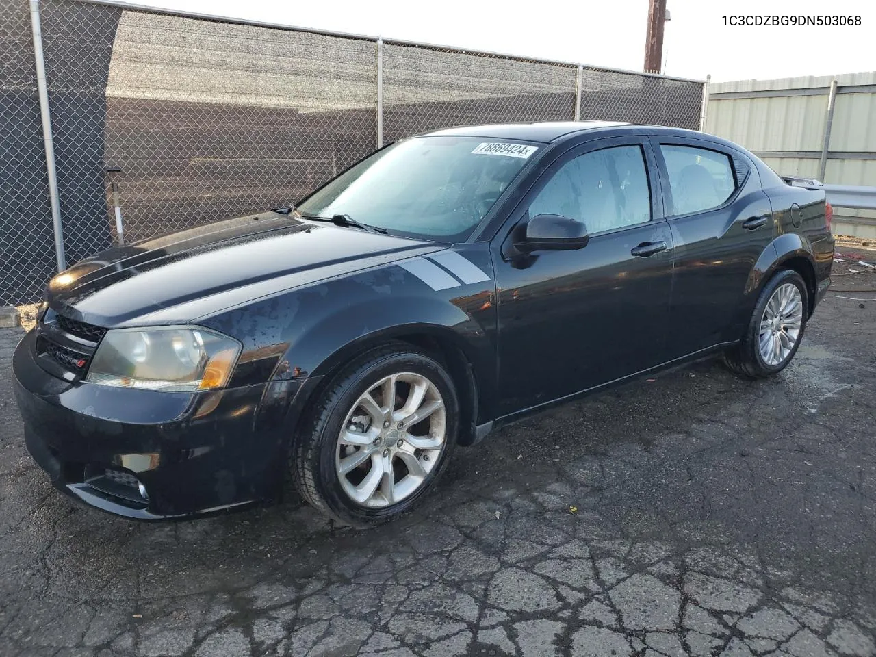 2013 Dodge Avenger R/T VIN: 1C3CDZBG9DN503068 Lot: 78869424