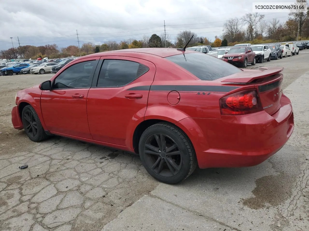 2013 Dodge Avenger Sxt VIN: 1C3CDZCB9DN675166 Lot: 78911574