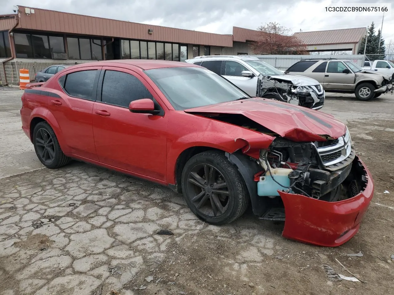 2013 Dodge Avenger Sxt VIN: 1C3CDZCB9DN675166 Lot: 78911574