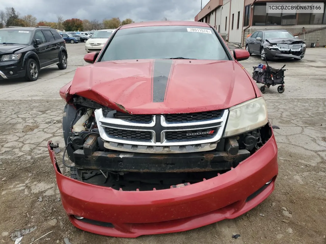 2013 Dodge Avenger Sxt VIN: 1C3CDZCB9DN675166 Lot: 78911574