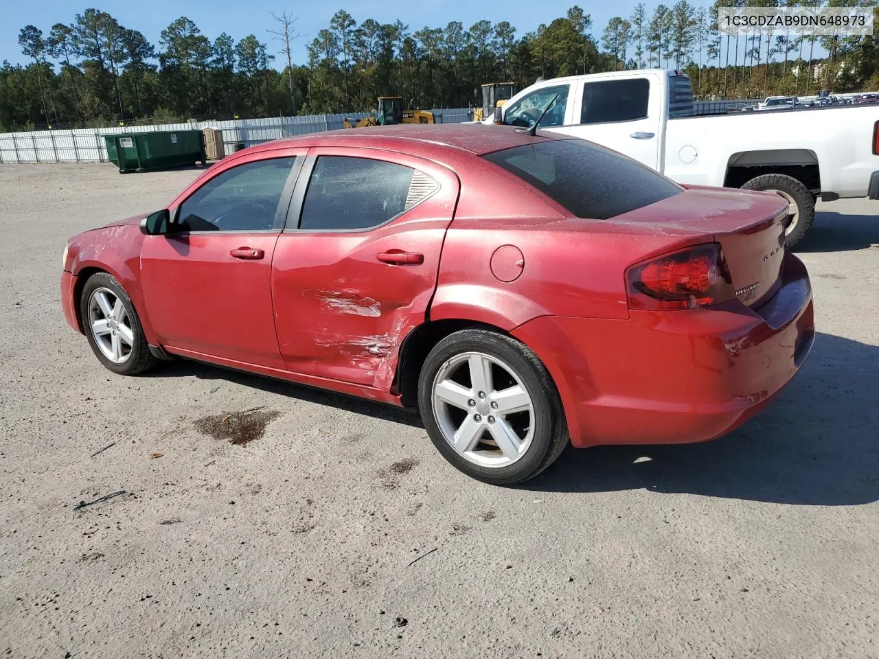 2013 Dodge Avenger Se VIN: 1C3CDZAB9DN648973 Lot: 78917534