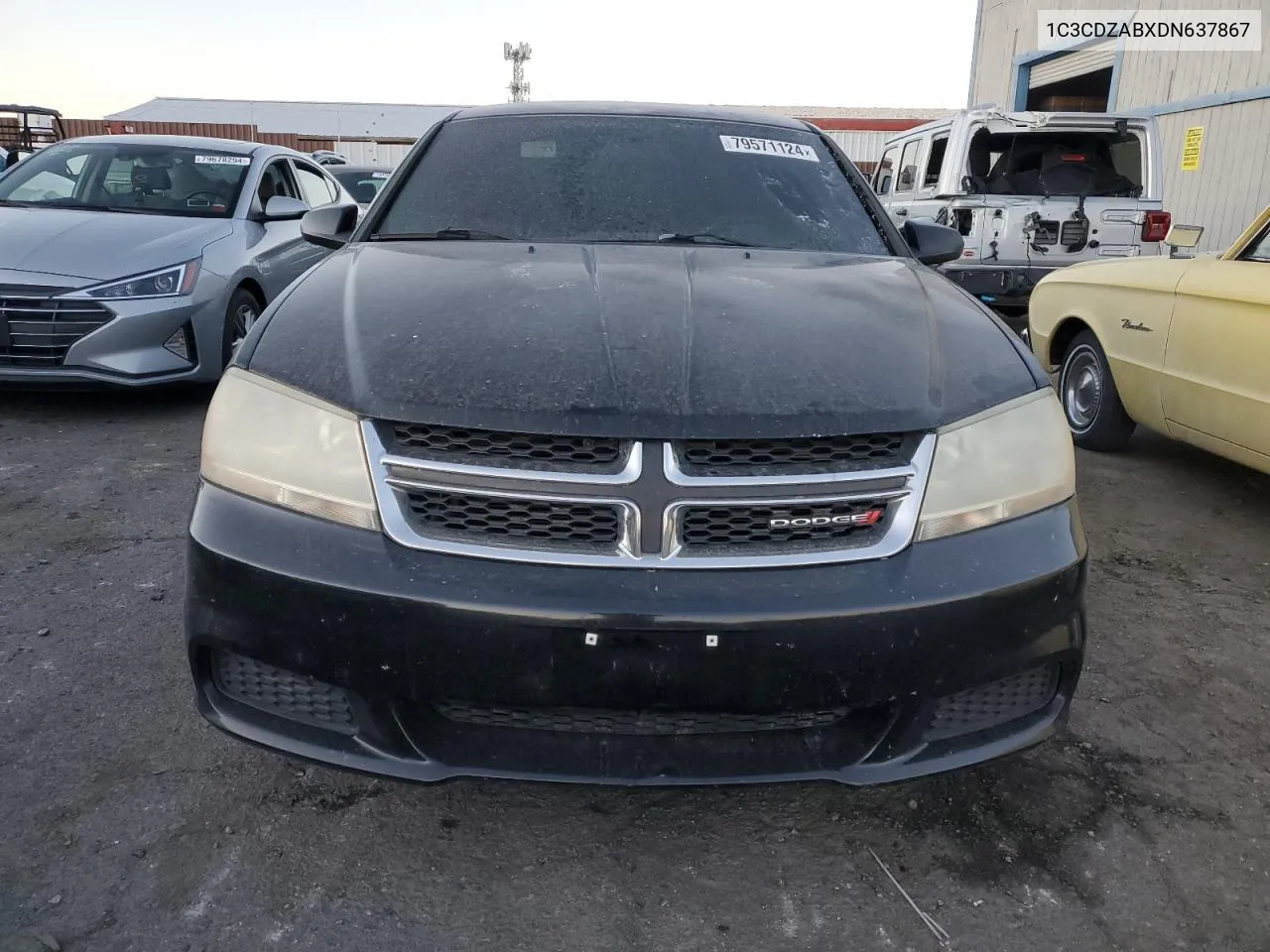 2013 Dodge Avenger Se VIN: 1C3CDZABXDN637867 Lot: 79571124