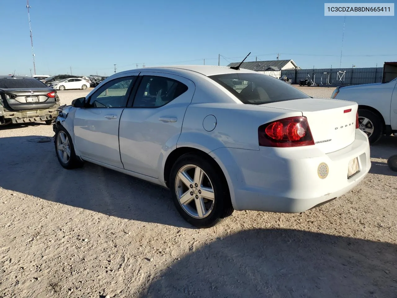 2013 Dodge Avenger Se VIN: 1C3CDZAB8DN665411 Lot: 80040884