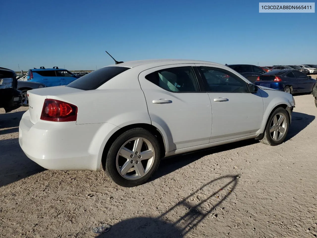 2013 Dodge Avenger Se VIN: 1C3CDZAB8DN665411 Lot: 80040884