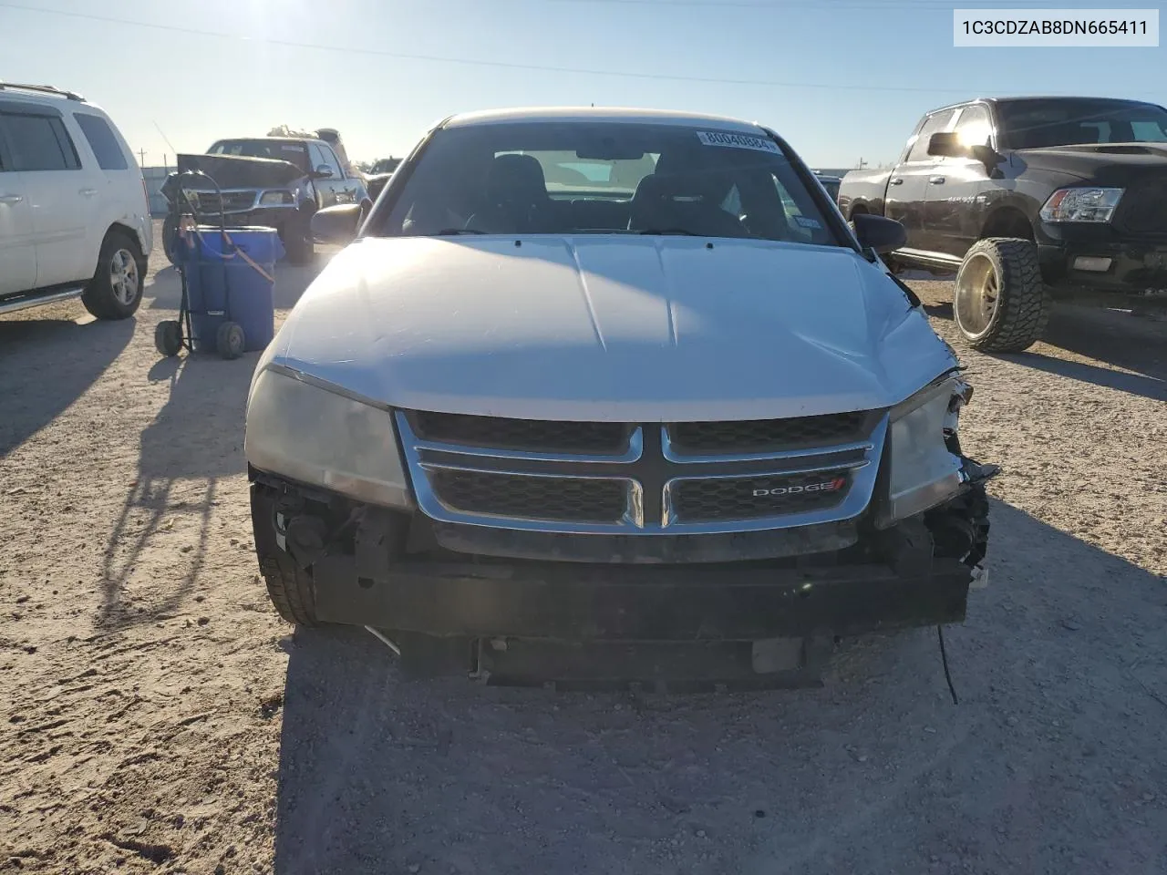 2013 Dodge Avenger Se VIN: 1C3CDZAB8DN665411 Lot: 80040884