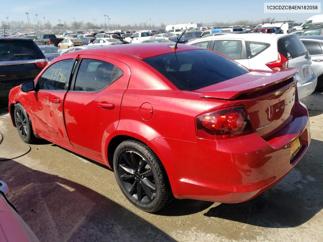 2014 Dodge Avenger Sxt VIN: 1C3CDZCB4EN182058 Lot: 45118474