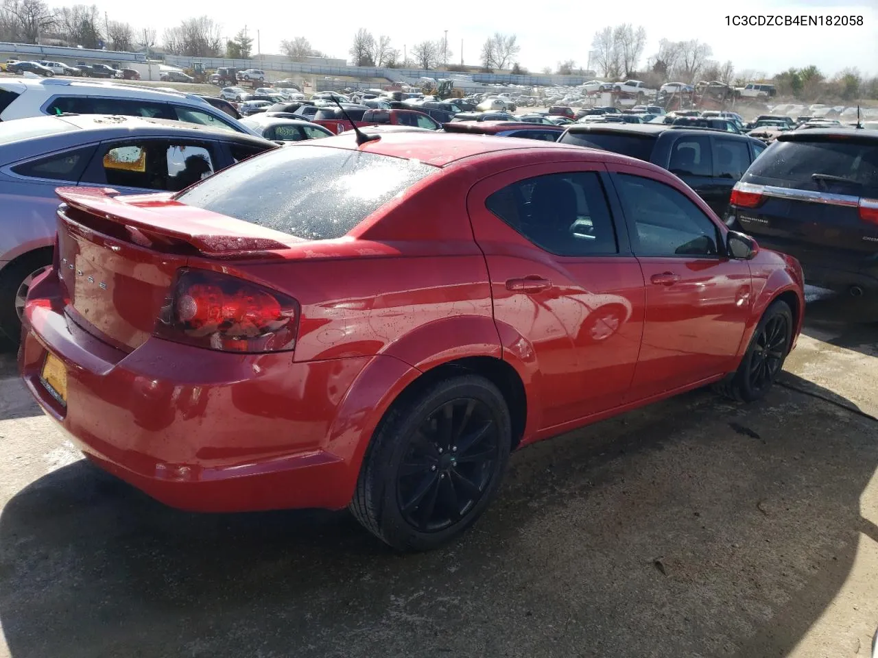 2014 Dodge Avenger Sxt VIN: 1C3CDZCB4EN182058 Lot: 45118474