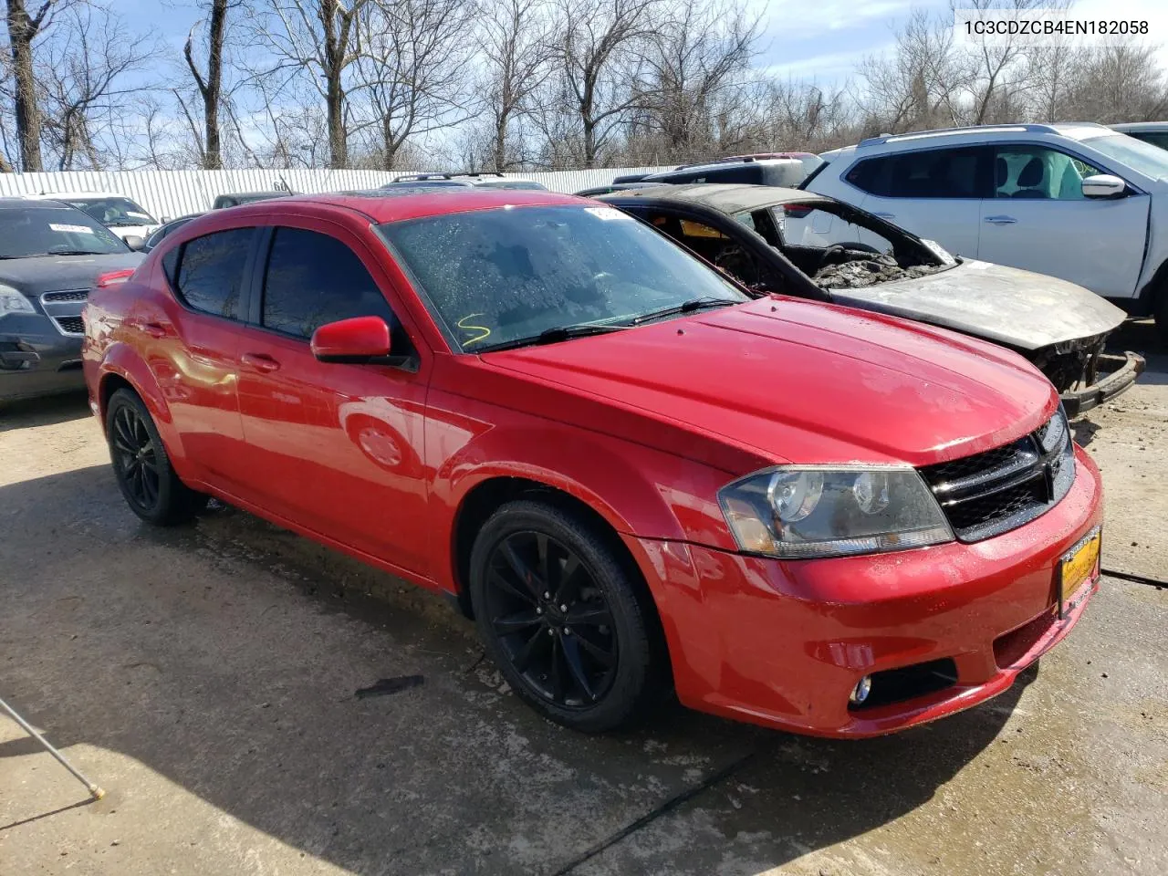 2014 Dodge Avenger Sxt VIN: 1C3CDZCB4EN182058 Lot: 45118474