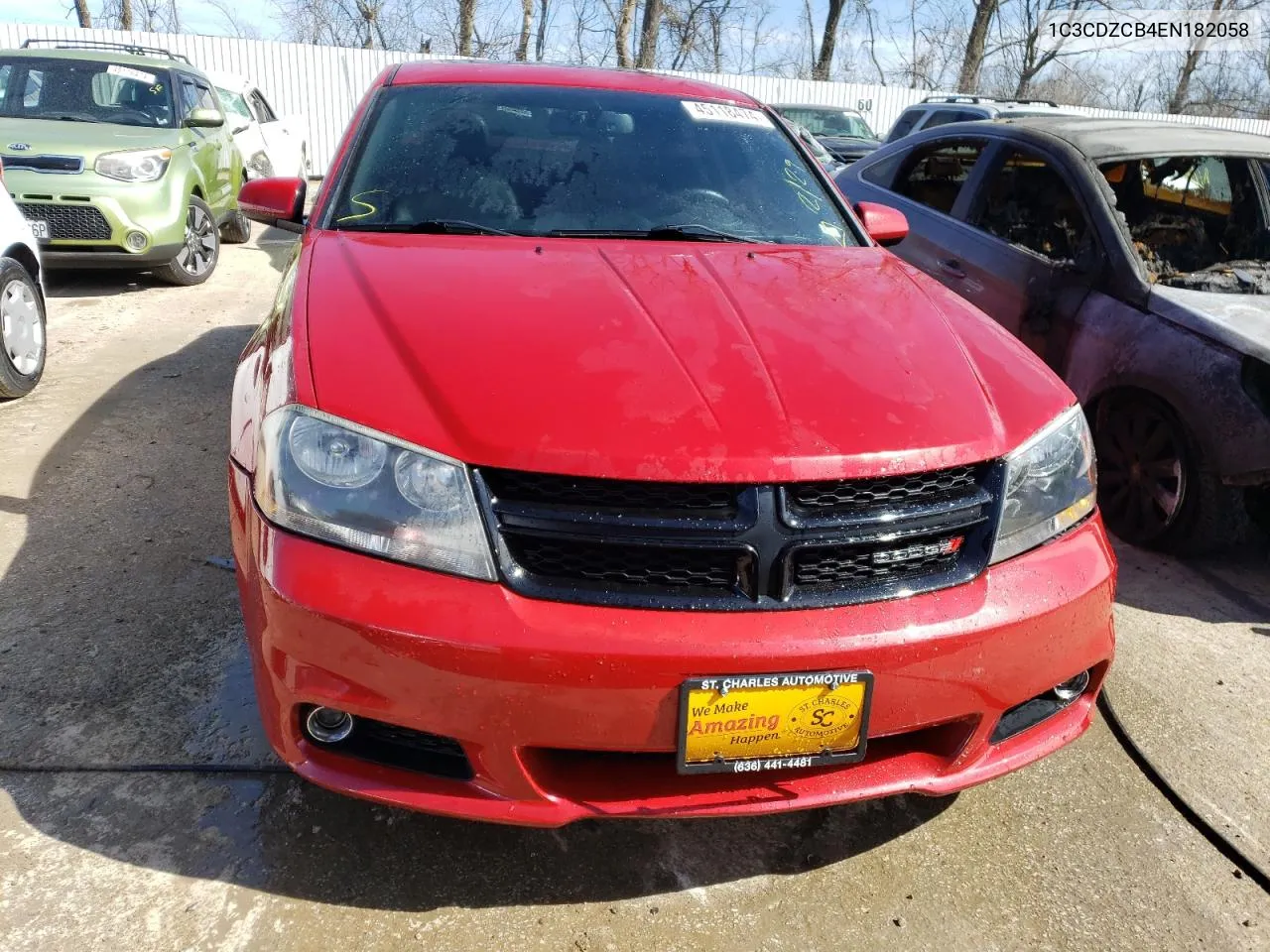 2014 Dodge Avenger Sxt VIN: 1C3CDZCB4EN182058 Lot: 45118474