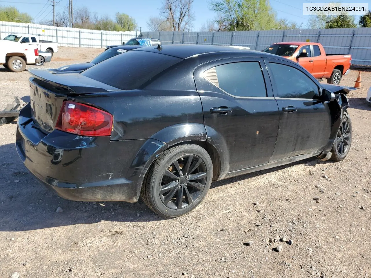 1C3CDZAB1EN224091 2014 Dodge Avenger Se