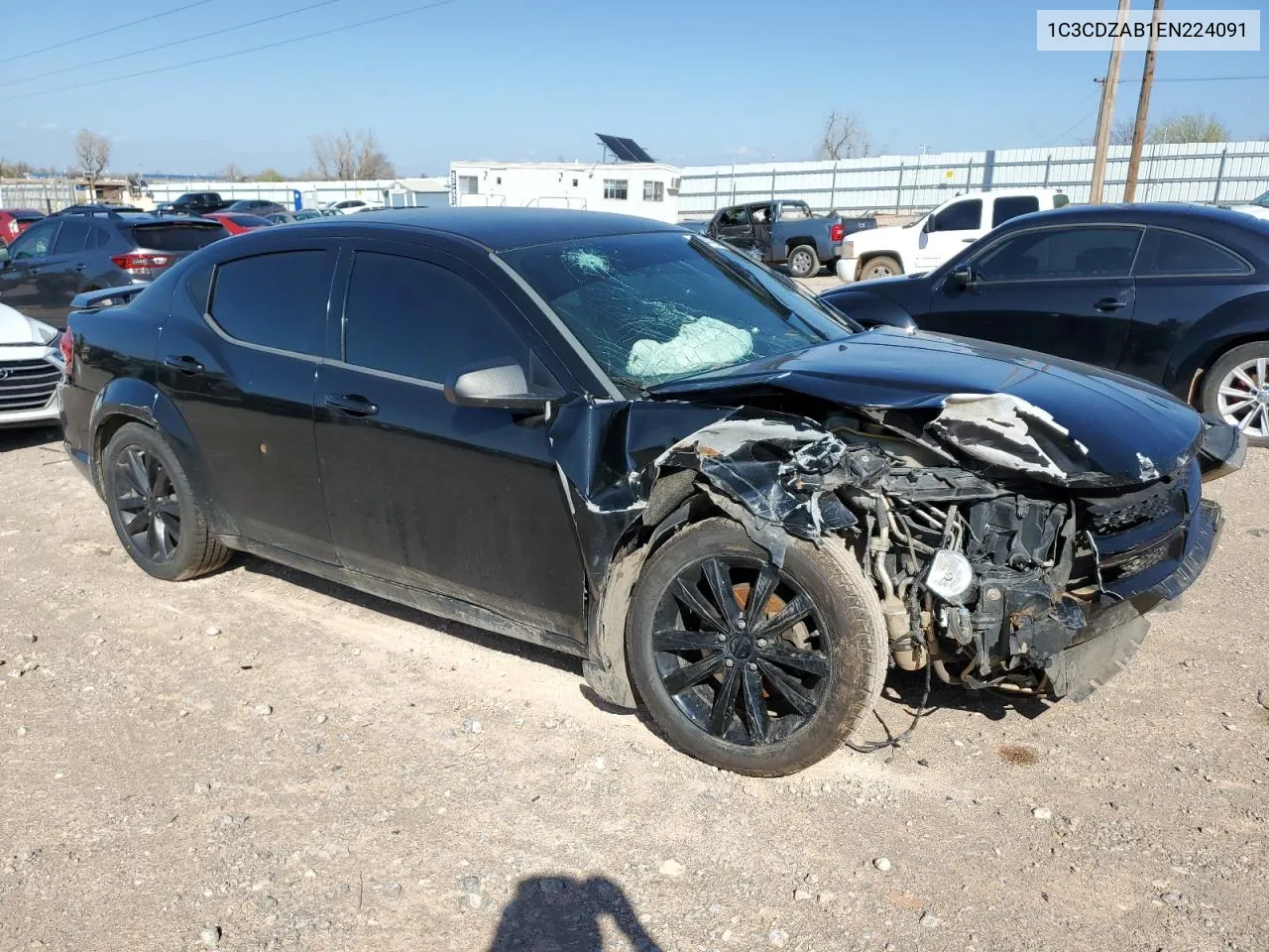 2014 Dodge Avenger Se VIN: 1C3CDZAB1EN224091 Lot: 46644794