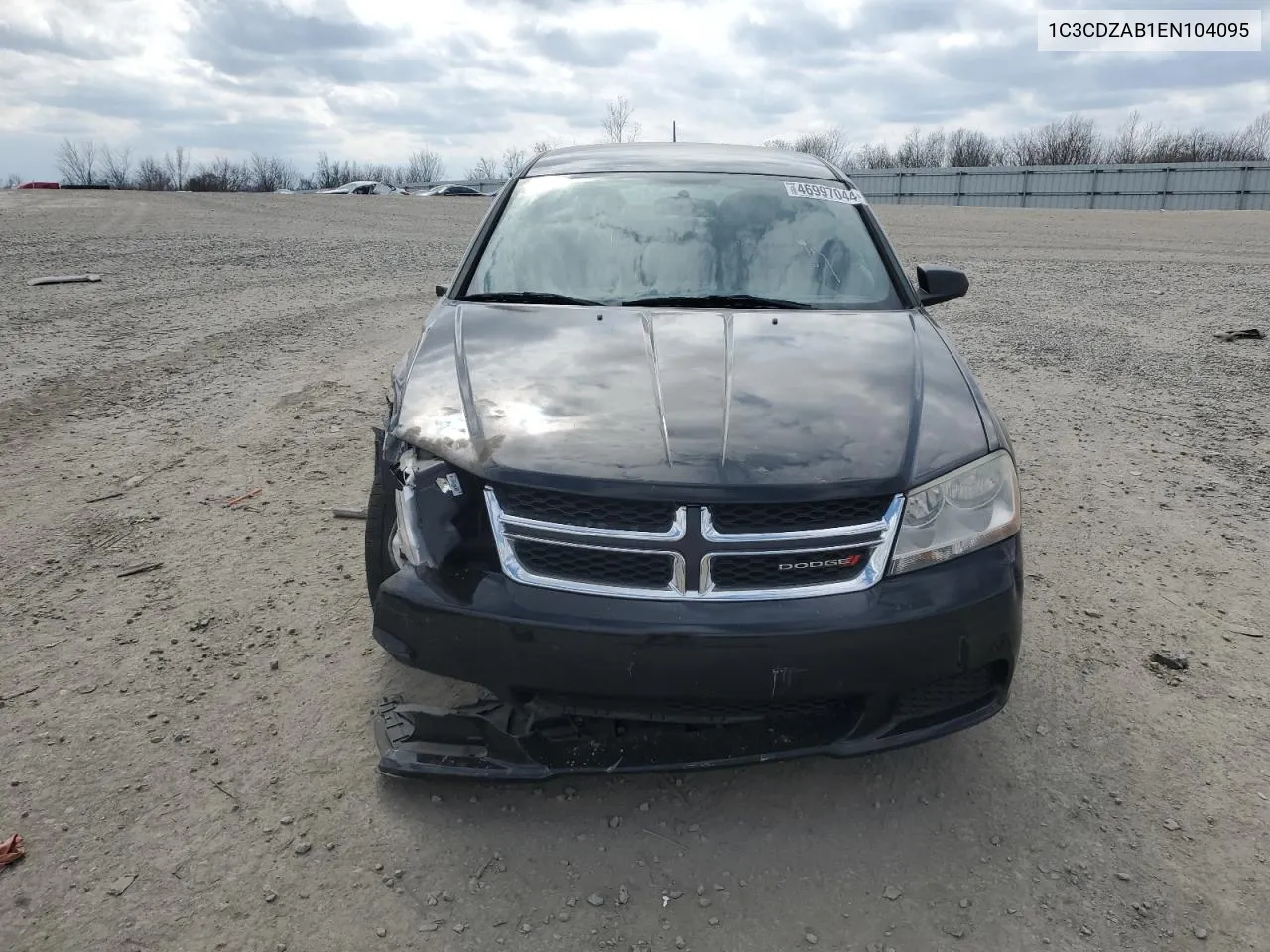 2014 Dodge Avenger Se VIN: 1C3CDZAB1EN104095 Lot: 46997044