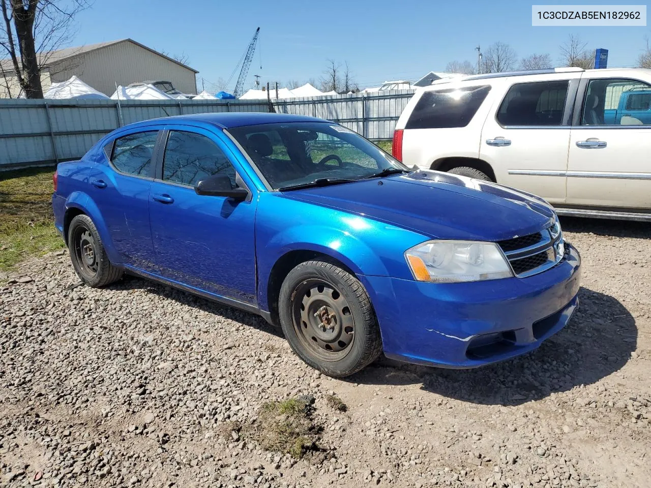 2014 Dodge Avenger Se VIN: 1C3CDZAB5EN182962 Lot: 52630114