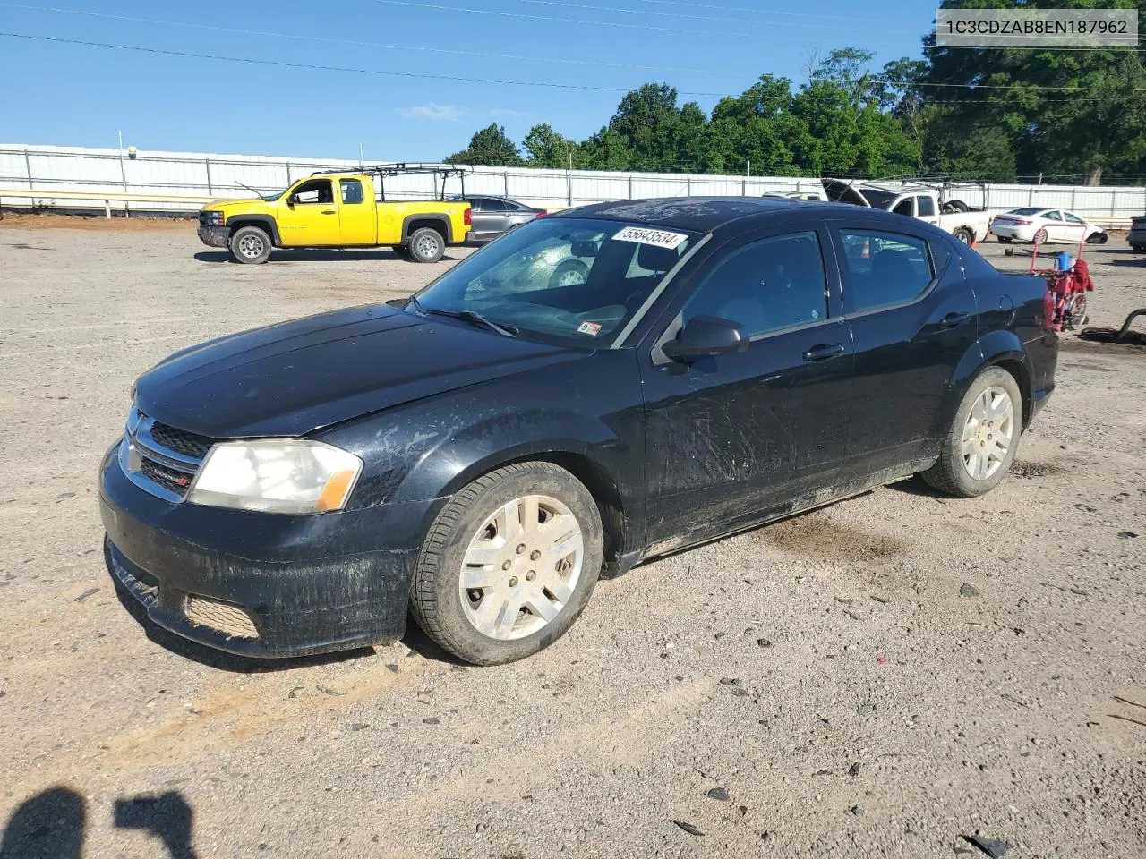 2014 Dodge Avenger Se VIN: 1C3CDZAB8EN187962 Lot: 55643534