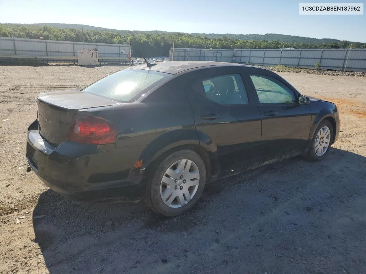 2014 Dodge Avenger Se VIN: 1C3CDZAB8EN187962 Lot: 55643534