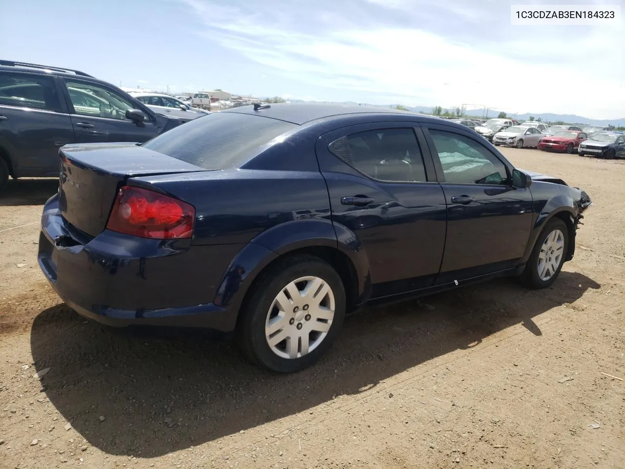 2014 Dodge Avenger Se VIN: 1C3CDZAB3EN184323 Lot: 56146844