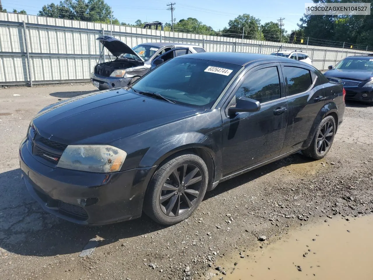 2014 Dodge Avenger Se VIN: 1C3CDZAGXEN104527 Lot: 60264744