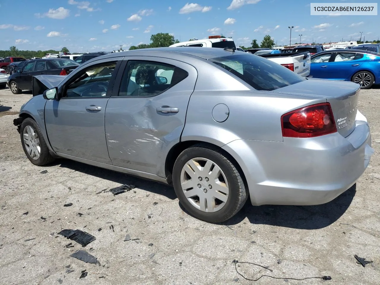 2014 Dodge Avenger Se VIN: 1C3CDZAB6EN126237 Lot: 60347764