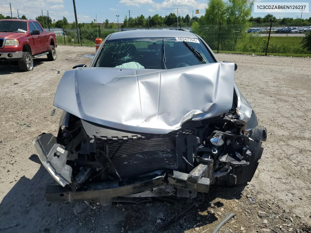 2014 Dodge Avenger Se VIN: 1C3CDZAB6EN126237 Lot: 60347764