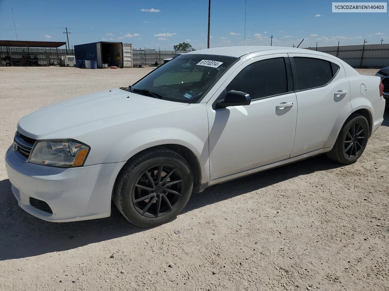 2014 Dodge Avenger Se VIN: 1C3CDZAB1EN140403 Lot: 61310314