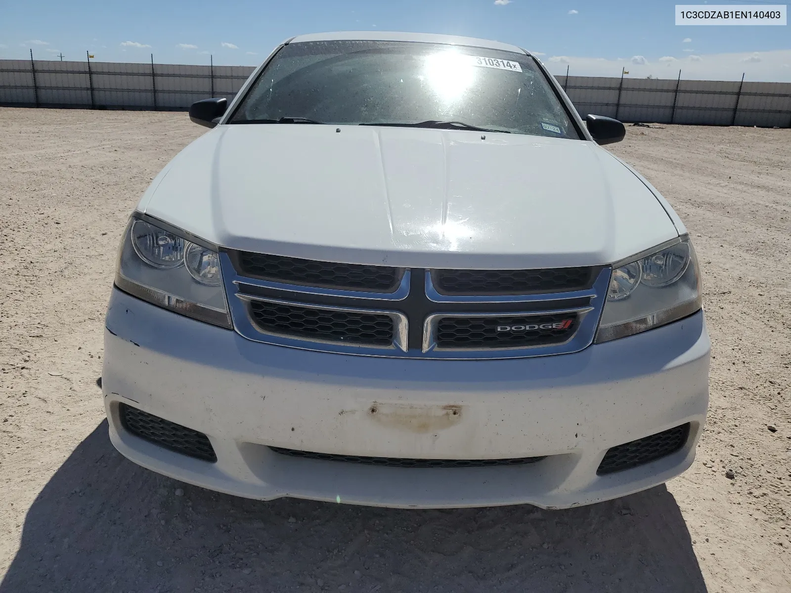 2014 Dodge Avenger Se VIN: 1C3CDZAB1EN140403 Lot: 61310314