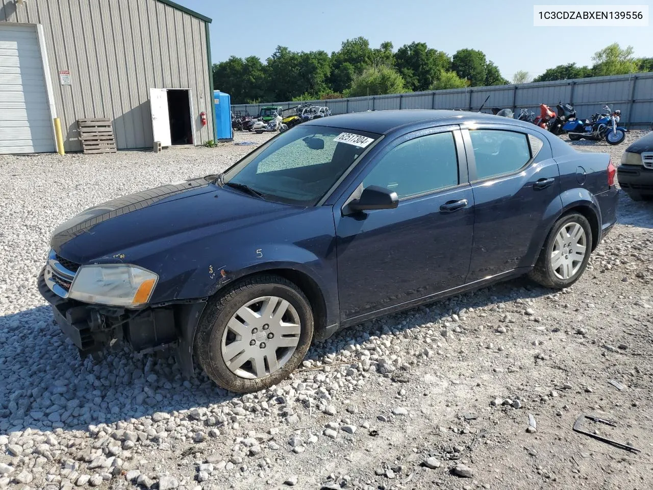 2014 Dodge Avenger Se VIN: 1C3CDZABXEN139556 Lot: 62517304