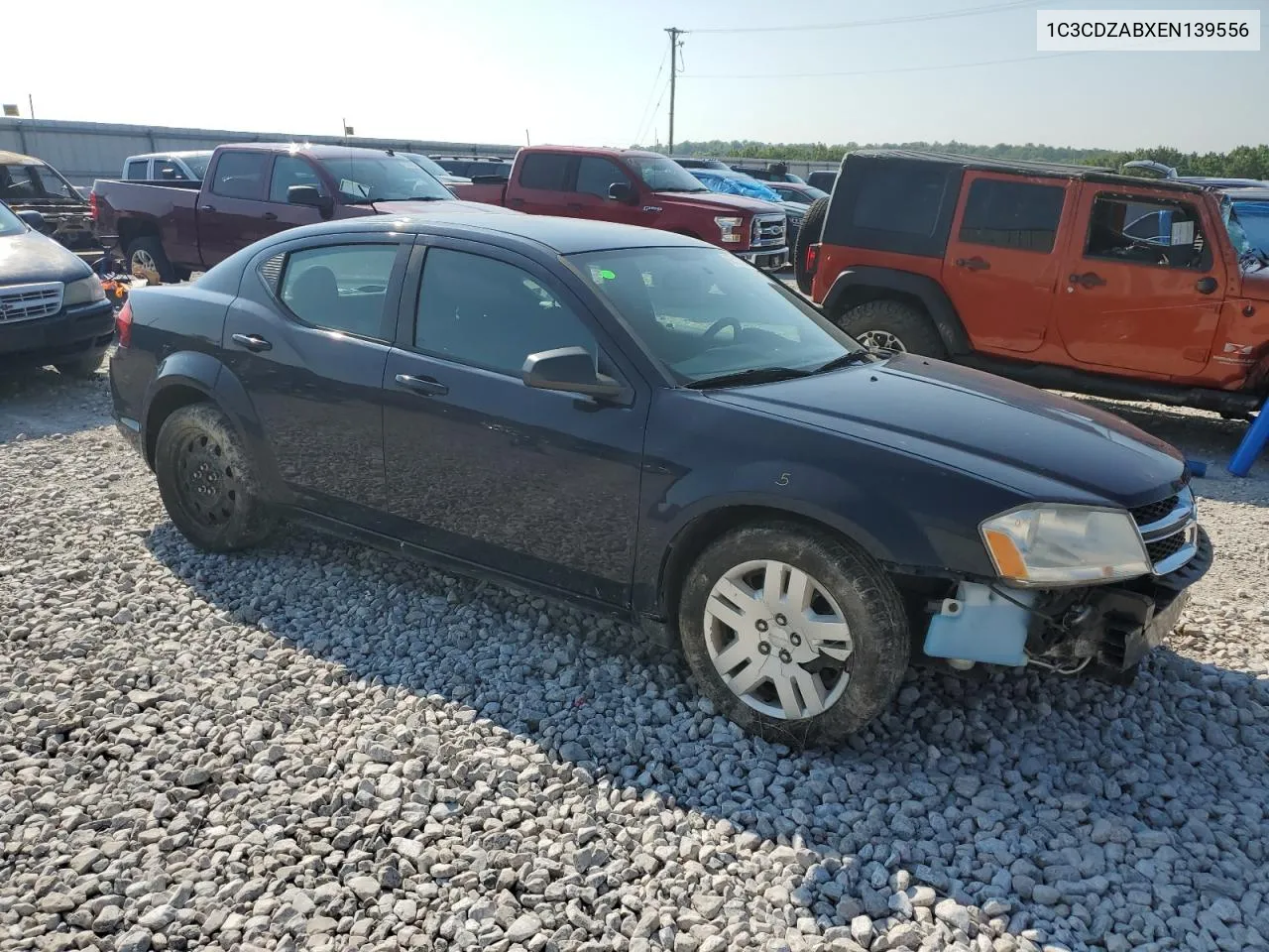 2014 Dodge Avenger Se VIN: 1C3CDZABXEN139556 Lot: 62517304