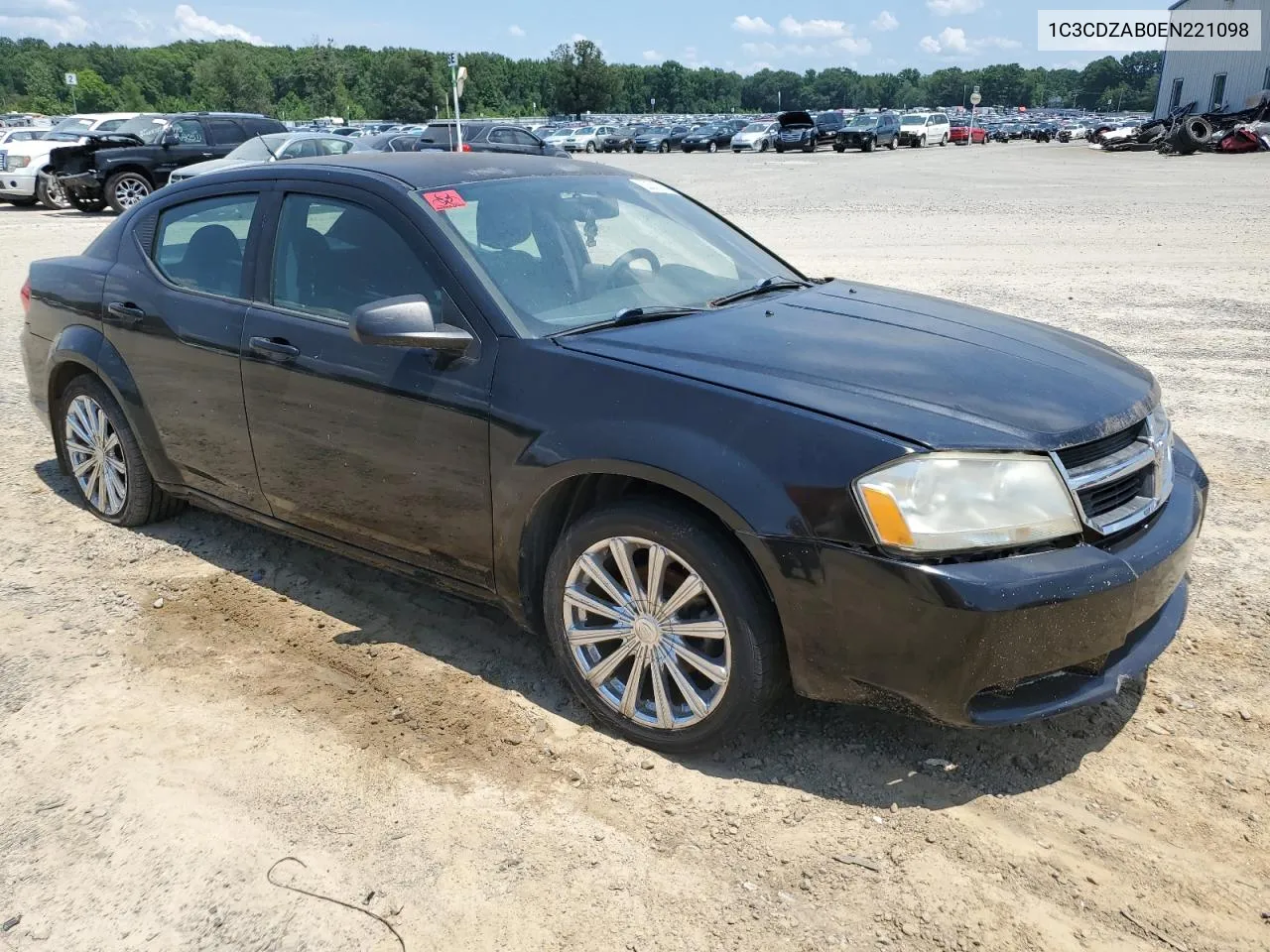 2014 Dodge Avenger Se VIN: 1C3CDZAB0EN221098 Lot: 62563084