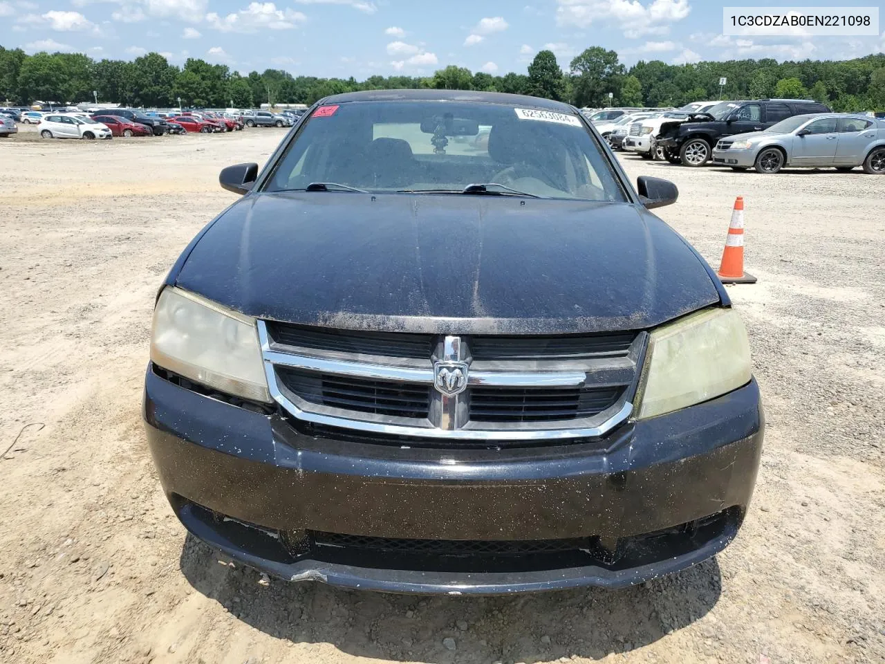 2014 Dodge Avenger Se VIN: 1C3CDZAB0EN221098 Lot: 62563084