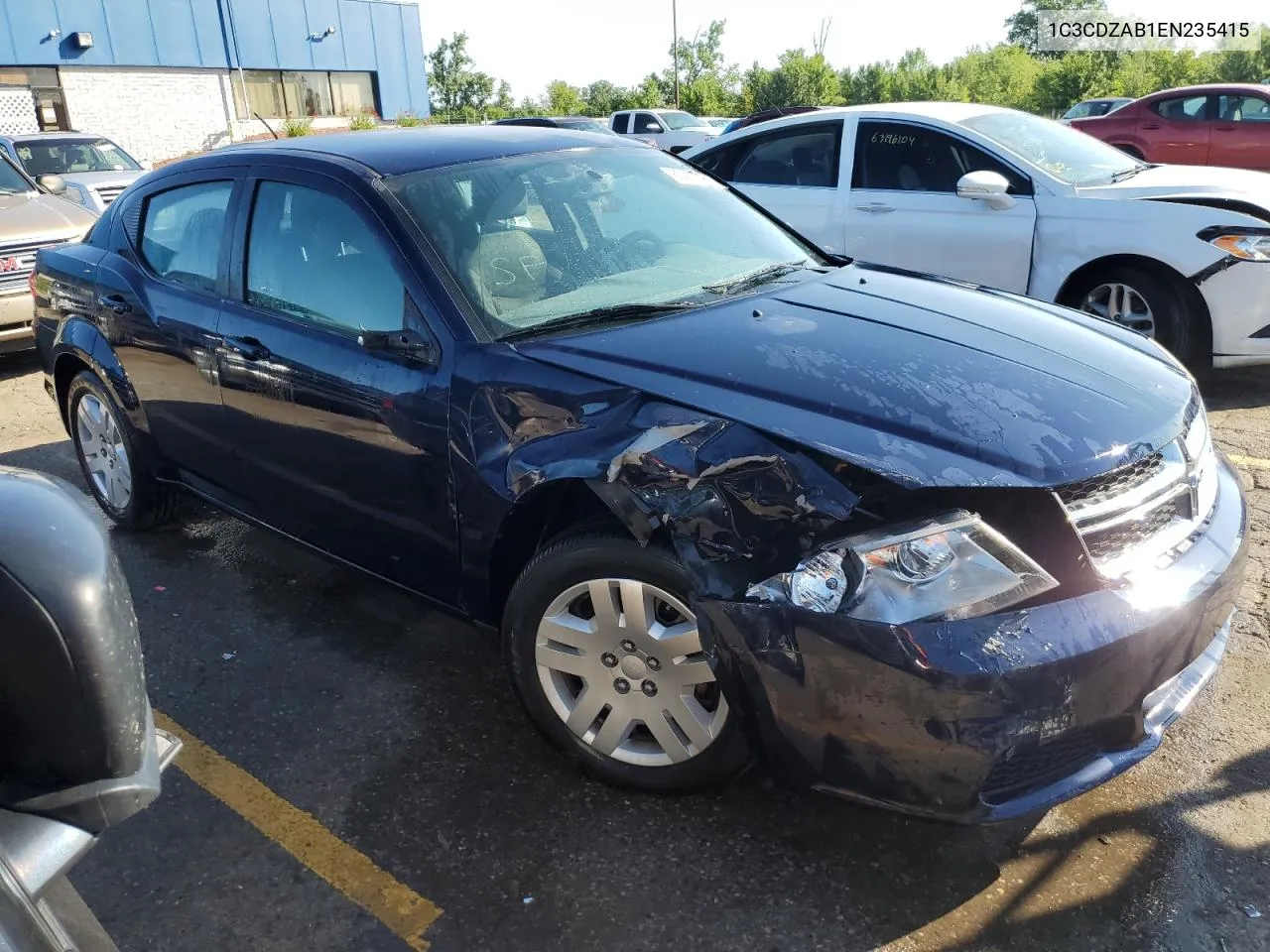 2014 Dodge Avenger Se VIN: 1C3CDZAB1EN235415 Lot: 63497484