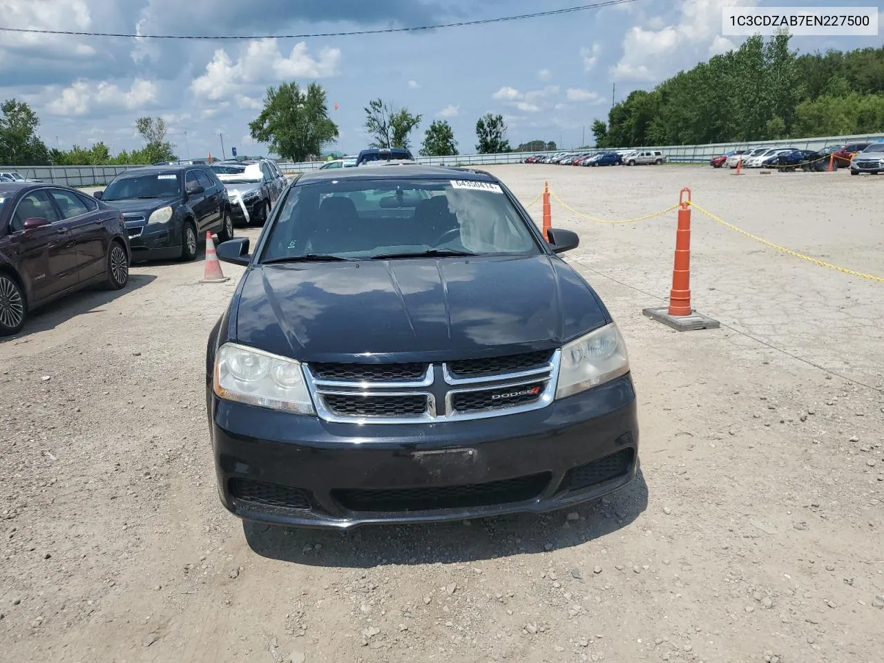 2014 Dodge Avenger Se VIN: 1C3CDZAB7EN227500 Lot: 64350414