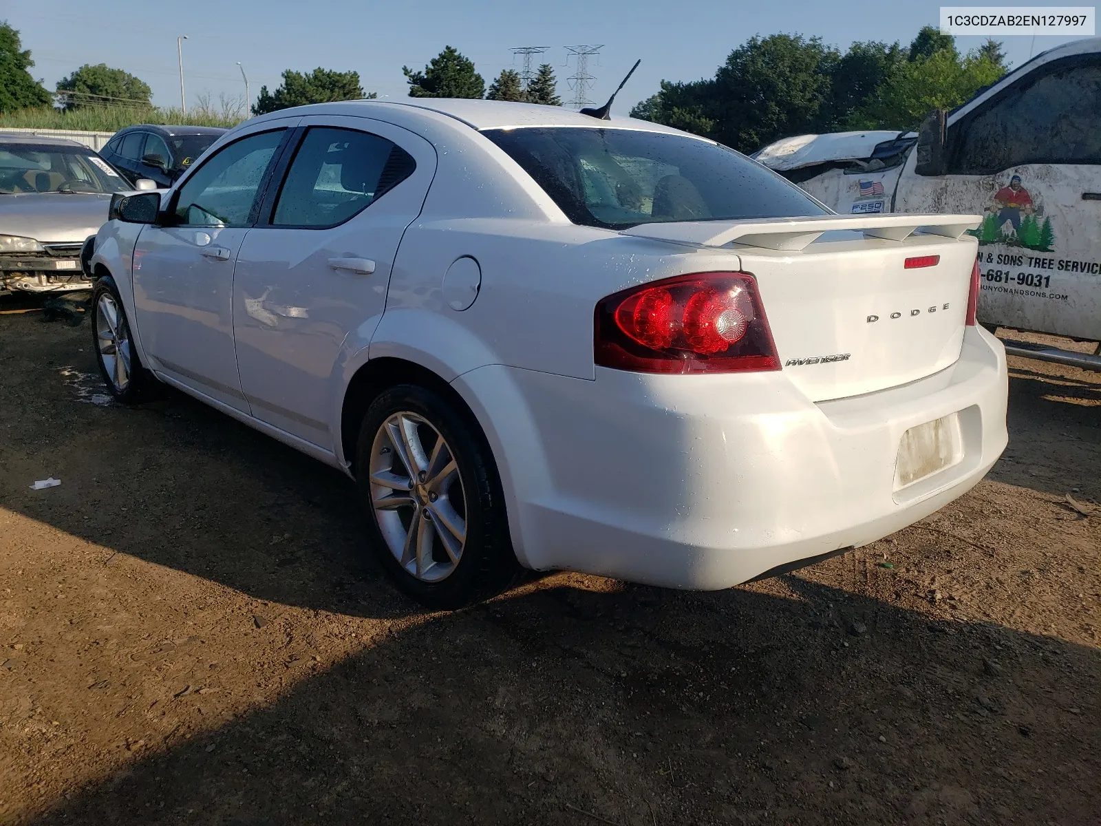 2014 Dodge Avenger Se VIN: 1C3CDZAB2EN127997 Lot: 64384714