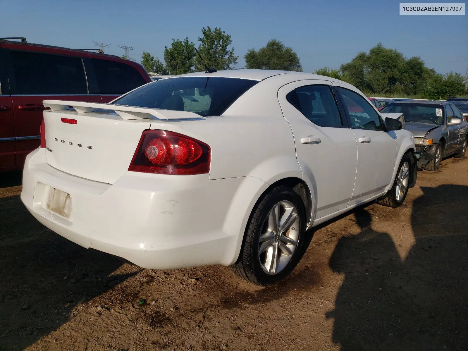 2014 Dodge Avenger Se VIN: 1C3CDZAB2EN127997 Lot: 64384714