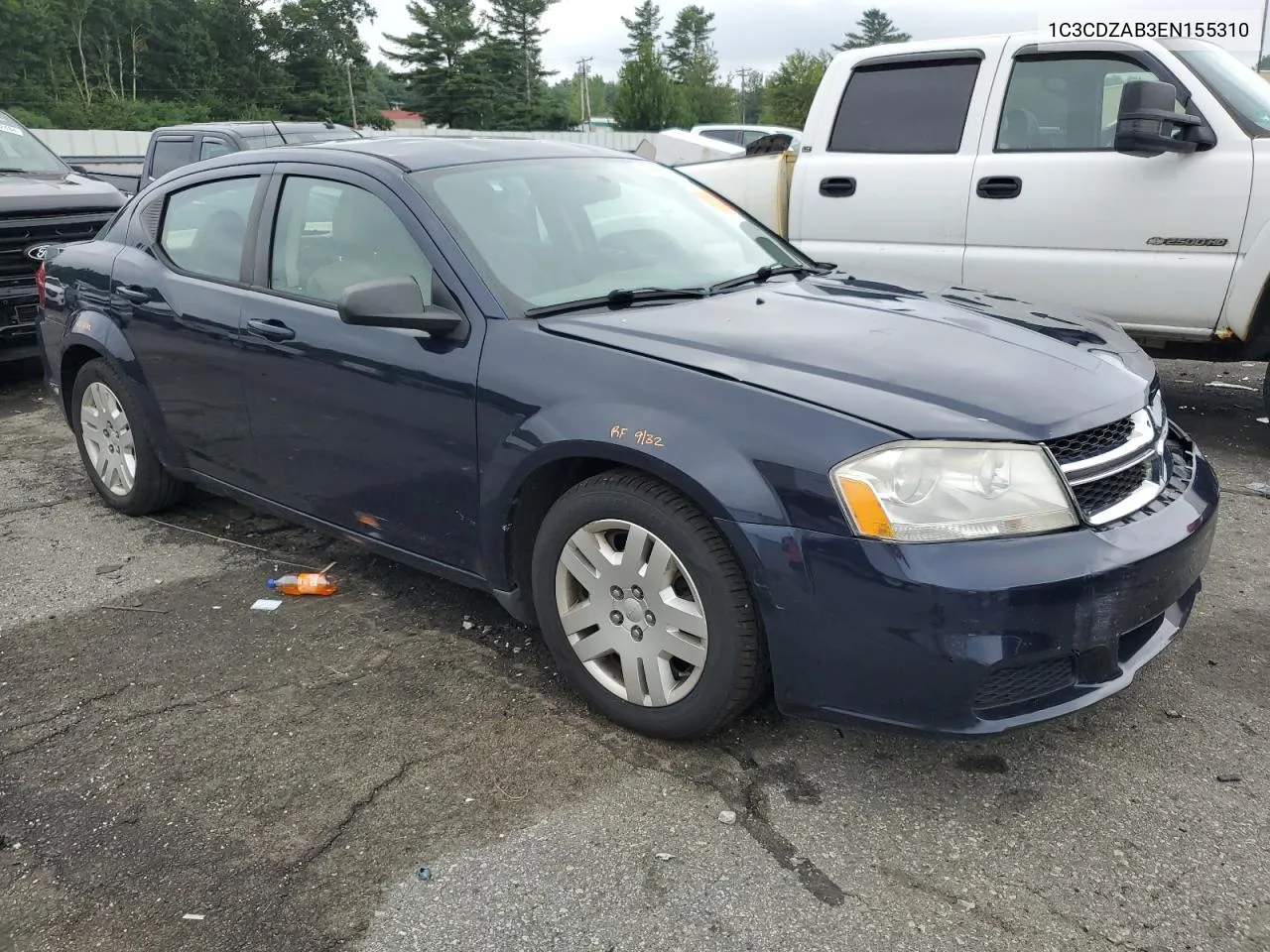 2014 Dodge Avenger Se VIN: 1C3CDZAB3EN155310 Lot: 64683724