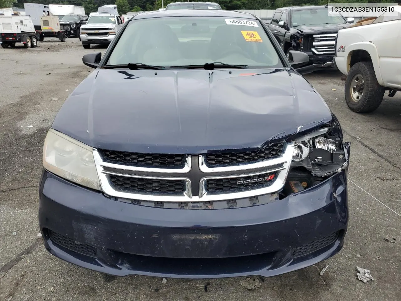 1C3CDZAB3EN155310 2014 Dodge Avenger Se